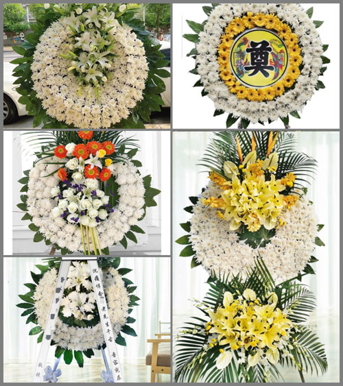 广东江门市台山市冲蒌镇冲洋村花圈速递
